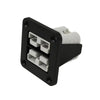 Exotronic Flush Mount Dual 50A Anderson Plug Panel w/ 2x 50A Grey Anderson Plugs