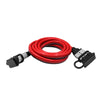 2-metre 8AWG extension lead with 50A Anderson style plugs and protective rubber dust covers