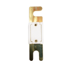 Reverse side of 300A ANL fuse displaying solid gold-plated copper alloy construction