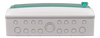 Top view of enclosure showing various pre-marked cable entry knockouts