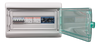 Front view of anti-islanding box with clear protective window open