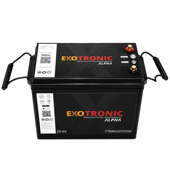 Exotronic 24V 170Ah Alpha IP67 Smart Bluetooth Lithium Battery
