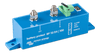 Side view of Victron Battery Protect 100A showing the blue enclosure and mounting points
