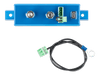 Top-down view of the Battery Protect 100A unit and the included terminal cable
