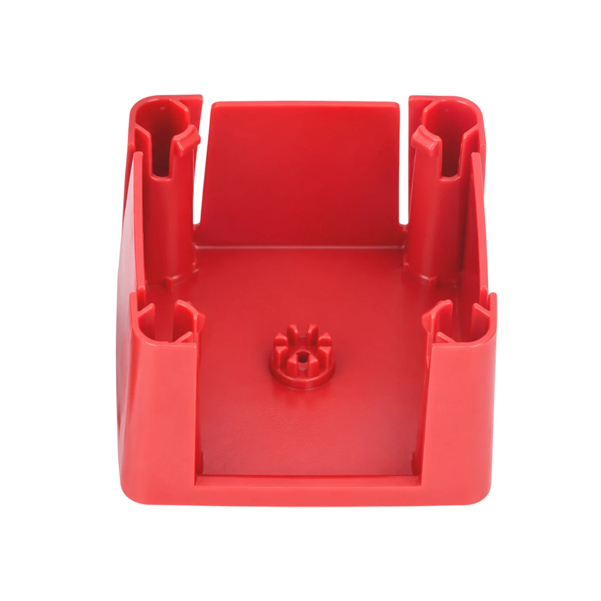 Inside view of the battery switch back cover showing mounting standoffs