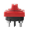 Bottom view of battery switch revealing two large M10 threaded terminal studs