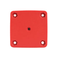 Red square mounting plate for a battery selector switch