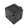 Rear housing of battery switch showing closed casing with knockout outlines for cable entry