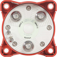 Rear view showing Input 1, Input 2, and Output studs with AFD screws