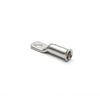 Close-up of the flared bellmouth barrel on a 16mm² copper cable lug