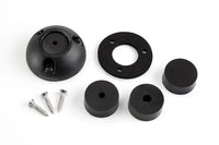 Exploded view of cable seal kit including housing, gasket, rubber bungs and stainless steel screws