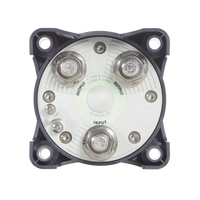 Rear of battery switch displaying heavy-duty studs and alternator field disconnect terminals