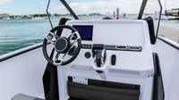 Scanstrut USB socket installed on a modern boat dashboard