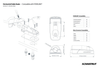 Dimensional drawing and compatibility chart for various electronics cables