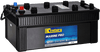 Century Marine Pro Cruiser 12V 200Ah battery with red and blue terminals and carry handles