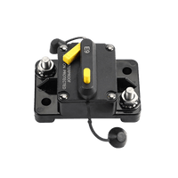 Side profile of surface mount circuit breaker showing height and sturdy construction