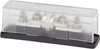 Class T fuse installed in a fuse block with a clear insulating cover