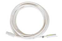Coiled 4m white CMS connection lead with C style connectors