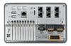 Rear interface of Ekrano GX showing VE.Direct, USB, Ethernet, Canbus and power terminals