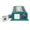 Enerdrive 1000W inverter front view with AC outlet, USB port and wired remote switch