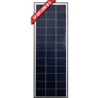 Enerdrive 120W slim fixed polycrystalline solar panel with a black aluminium frame