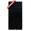 Front view of 190W monocrystalline fixed solar panel with black powder coated frame