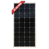 Front view of 190W fixed monocrystalline solar panel showing cell grid and silver frame