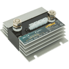 Angled view of Enerdrive 200A battery guard showing heavy duty terminals, heatsink fins and control wiring ports
