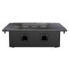 Bottom of the remote control unit with dual RJ45 connection ports
