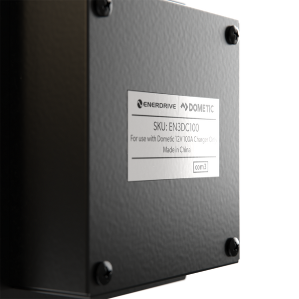 Side view of the remote display housing showing the model and SKU label