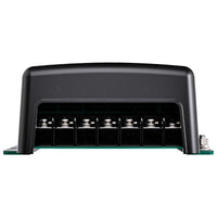 Close-up view of the 12V charger screw terminal connection block