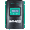 Front view of Enerdrive 40A MPPT solar controller with LCD screen and green mounting flanges