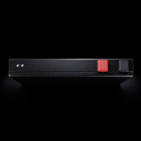 Top-down view of 100Ah slimline battery highlighting the thin 65mm profile