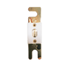 Top-down view of 200A ANL fuse with gold-plated terminals and ceramic housing