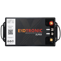 Technical top-down view of the 340Ah lithium battery top panel with labels