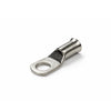 Tin-plated 50mm² copper lug with M10 hole and flared bellmouth entry