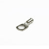 Tin-plated 6mm² copper lug with M10 hole and flared bellmouth entry