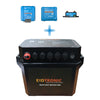 Front view of Exotronic battery box bundle with Victron Orion XS, SmartSolar MPPT and SmartShunt components