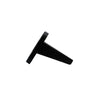 Side profile of the black heavy-duty plastic flush mount panel for Anderson plugs