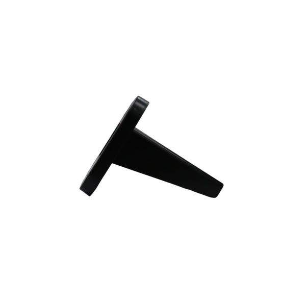 Side profile of the black heavy-duty plastic flush mount panel for Anderson plugs