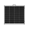Front view of folded 200W solar panel with carry handle and latches