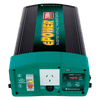 Front view of Enerdrive inverter showing AC socket RCD switch and display