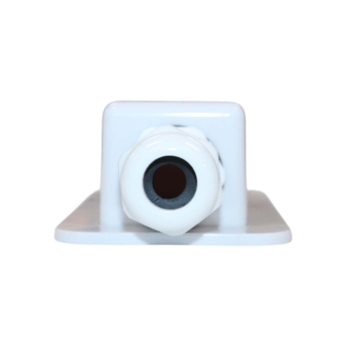 Front close-up of cable gland nut and internal seal