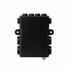 Top view of black fuse holder cover with embossed fuse location labels