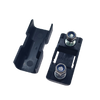 Open fuse holder showing internal cover ribs and base with ANS-H3 moulding and studs