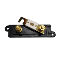 Demonstration of an ANL fuse being placed onto the threaded terminal stud of the base