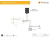 Technical single line diagram for Genasun GV-10 installation with voltage specifications