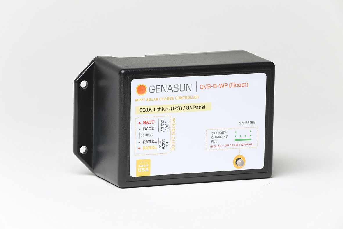 Genasun 50V 8A GVB-8-WP Lithium MPPT Boost Charge Controller