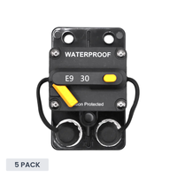 Exotronic 30A Surface Mount Waterproof DC Circuit Breaker - Side by Side - 5 Pack