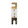 Front view of 60A ANL fuse with gold-plated terminals and ceramic housing